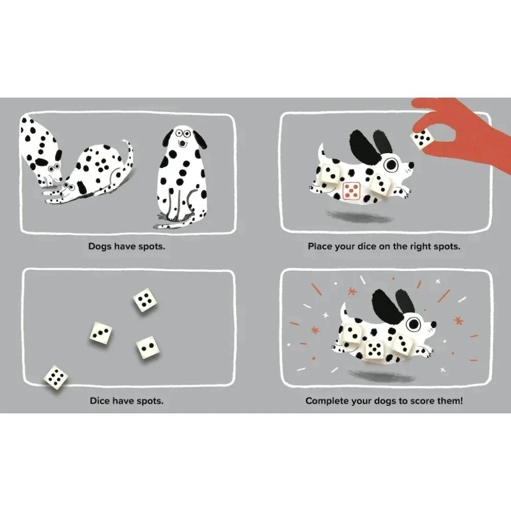 Пятна Игра Бросание Кубиков Настольная Игра Английские Карты Семейные Интерактивные Игры