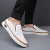 Легкие универсальные кроссовки, дизайнерские мокасины с вырезами, универсальные туфли для ходьбы, мокасины, повседневная мужская кожаная обувь