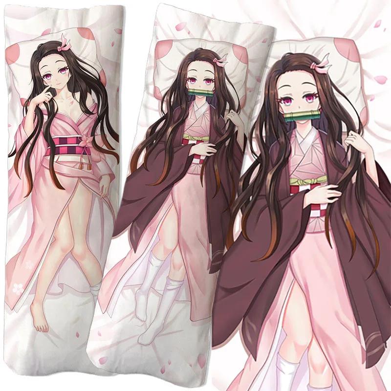 Anime Demon Slayer Kochou Shinobu Figure Equal Body Hug Body Pillow Pillowcase 2-sided 3D Printing DIY Two-dimensional Sexy Gift