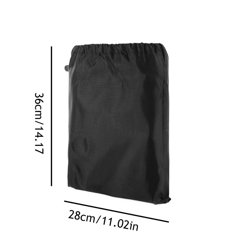 Waterproof Dustproof Drawstring Bag Black Polyester Bag Headset Data Cable Pouch Drawst Sporting Goods Pouch Organizer