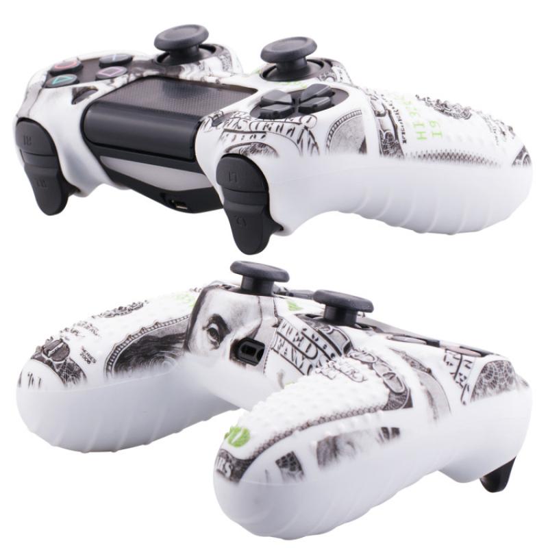 Camouflage Soft Silicone Case Skin Grip Cover for 4 PS4 Controller