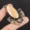 Fossil Coral Copper Pendant Natural Gemstone Pendant Handmade Jewelry Pendant Copper Jewelry For Gifts Fossil Coral Jewelry Gift For Mother
