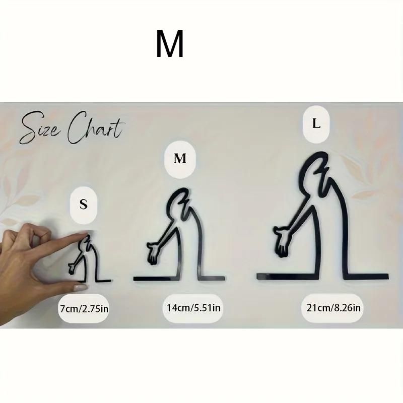 Modern Metal Poster for Living Room, Office, Bedroom - Easy Hang Installation - Home Decoration Gift for Minimalist Interiors