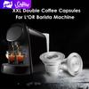 [HR-110] Reusable Coffee Capsule Refillable Filter Café for Nespresso Machine LoR Barista Phillips Machine Crema