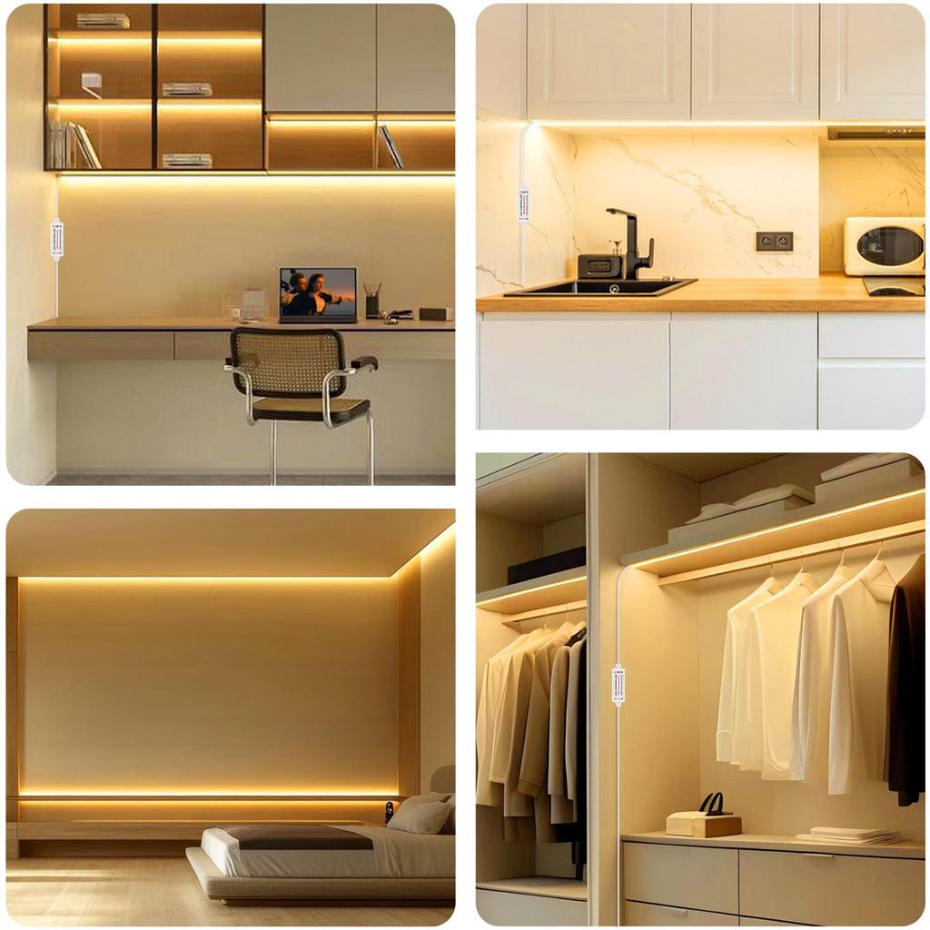 COB Светодиодные ленты для декора стен комнаты 5V Питание от USB Светодиодная лента с РЧ пультом управления Поддержка диммирования Подсветка для телевизора/зеркала