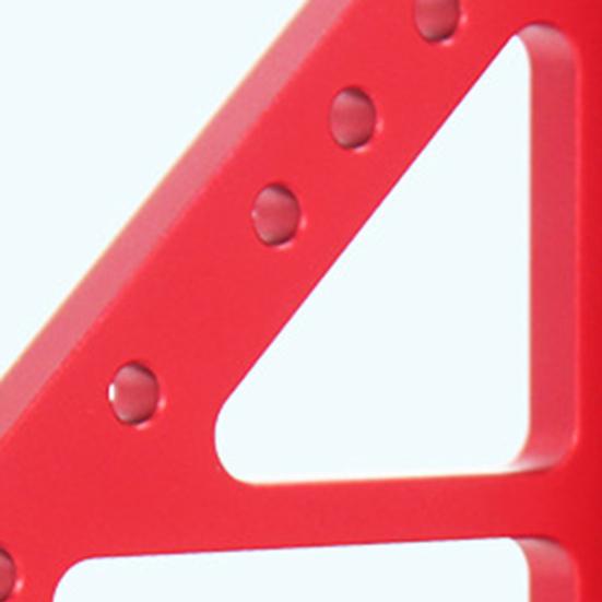 3D Многоугольная измерительная линейка Высокоточная треугольная линейка из алюминиевого сплава с 6 отверстиями для позиционирования