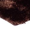 Chocolate Long Pile Living Room Rug 120x170