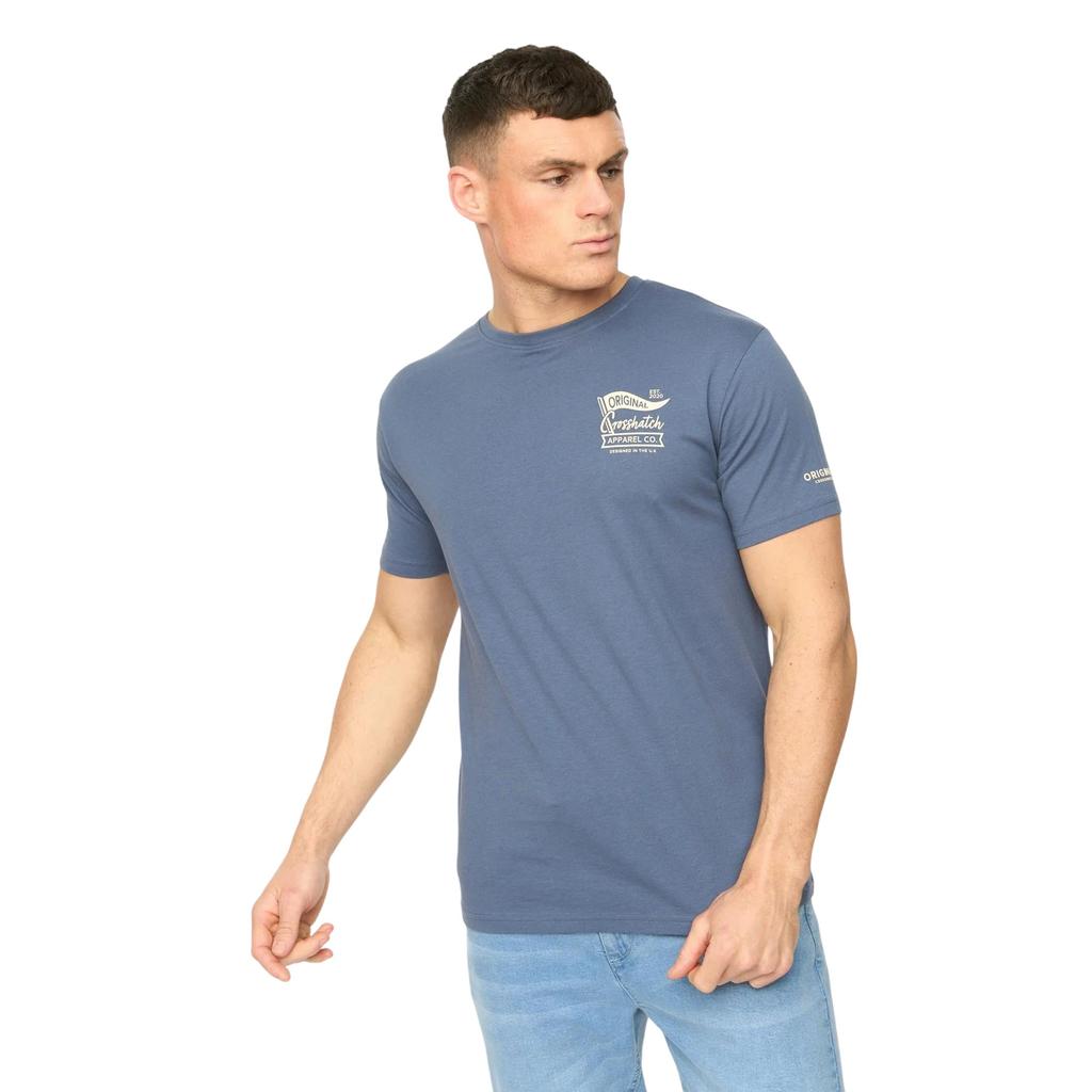 Crosshatch Mens Tryplex Cotton T-Shirt (Pack of 5)
