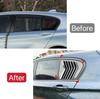 Carbon Fiber Rear Window Fit For BMW 1 Series F20 118i 120i 2011-2019 Rear Window Louvers Shutters Blinds Cover Trim
