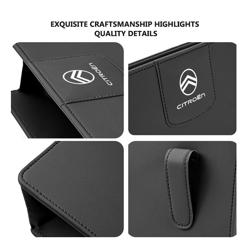 Car Side Seat Door Pocket Pouch Cell Phone Sunglasses Holder For Citroen C5 C1 C2 C6 C4L DS3 DS4 DS5 C-Elysee Grand Berlingo