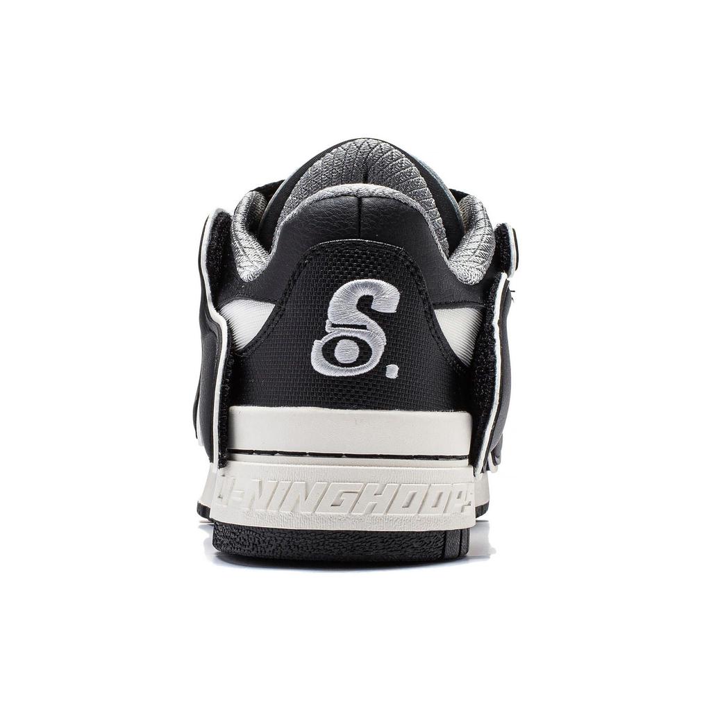 Баскетбольные кроссовки Li Ning Bad5 Odr Collaboration с толстой подошвой, амортизирующие, нескользящие, низкие, мужские, цвет черный, белый ABCT063-2