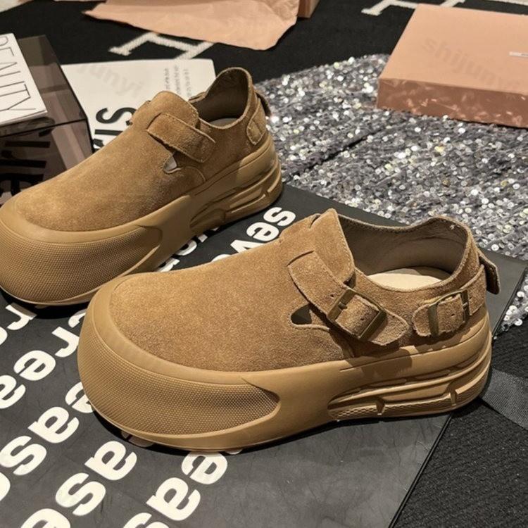 Модная обувь для женщин, ретро-мюли на платформе, удобные женские туфли на плоской подошве, женские 2024, новые дизайнерские нескользящие туфли на плоской подошве Zapatos De Mujer