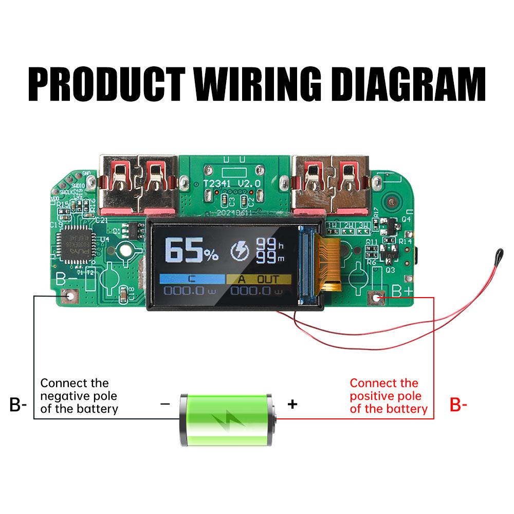Модуль сверхбыстрой зарядки 22,5 Вт Type-C + USB плата быстрой зарядки 3,7 В троичная литиевая батарея зарядная площадка поддерживает PD/QC/SCP/VOOC