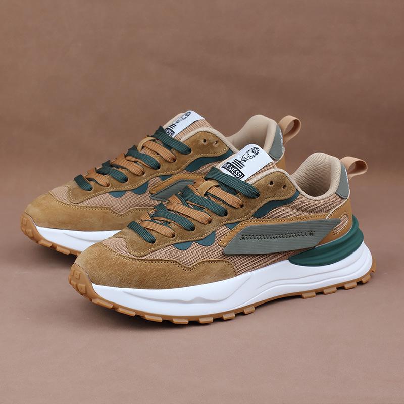 Breathable Mesh Surface Men's Casual Shoes Thick Soled Men's Sneakers Men's Running Shoes Student Travel Shoes Country Fashion Men Forrest Gump Shoes