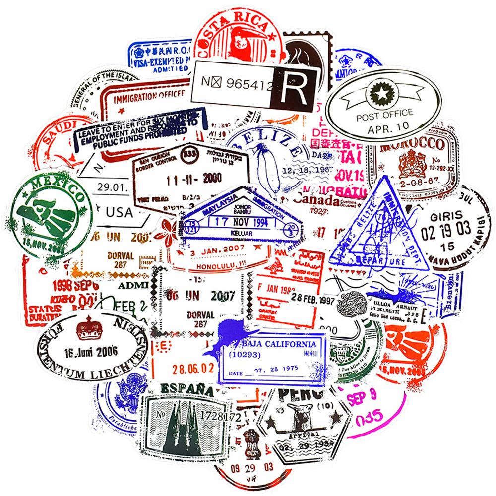 50 шт. Винтажные прозрачные почтовые марки, наклейки, наклейки для багажа, альбома, канцелярских принадлежностей, телефона, чемодана, детские наклейки, игрушки своими руками