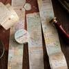 Набор винтажных бумажных малярных лент Washi, 40 мм * 2 м, со стикерами и клеем для скрапбукинга, декорирования junk journal, поделок