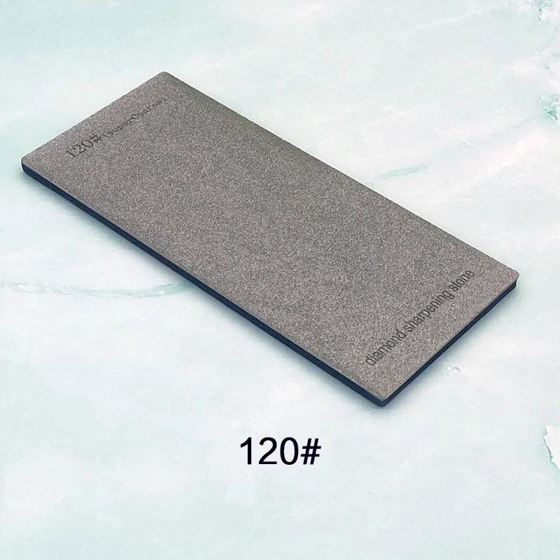 Алмазные точильные камни 120/600/1500/3000 грит Точилка для ножей Нескользящая основа Набор инструментов для заточки кухонных ножей Пластина-хлопья