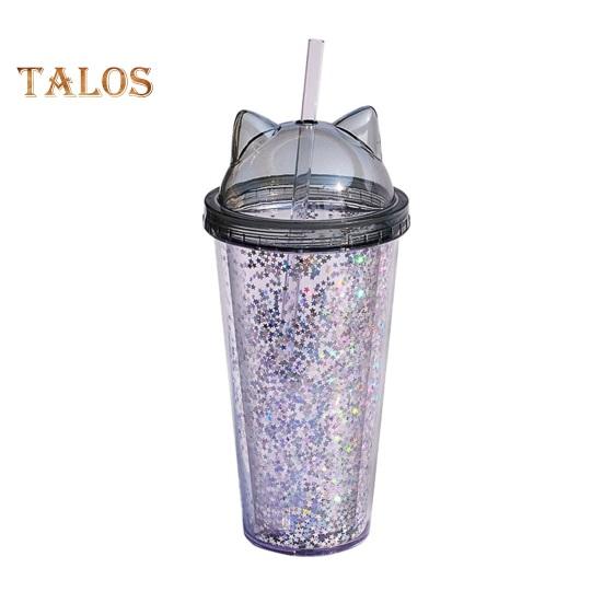 Соломенная чашка без запаха, большая емкость, легкий вес, отличная соломенная чашка для питьевой воды с блестками для дома