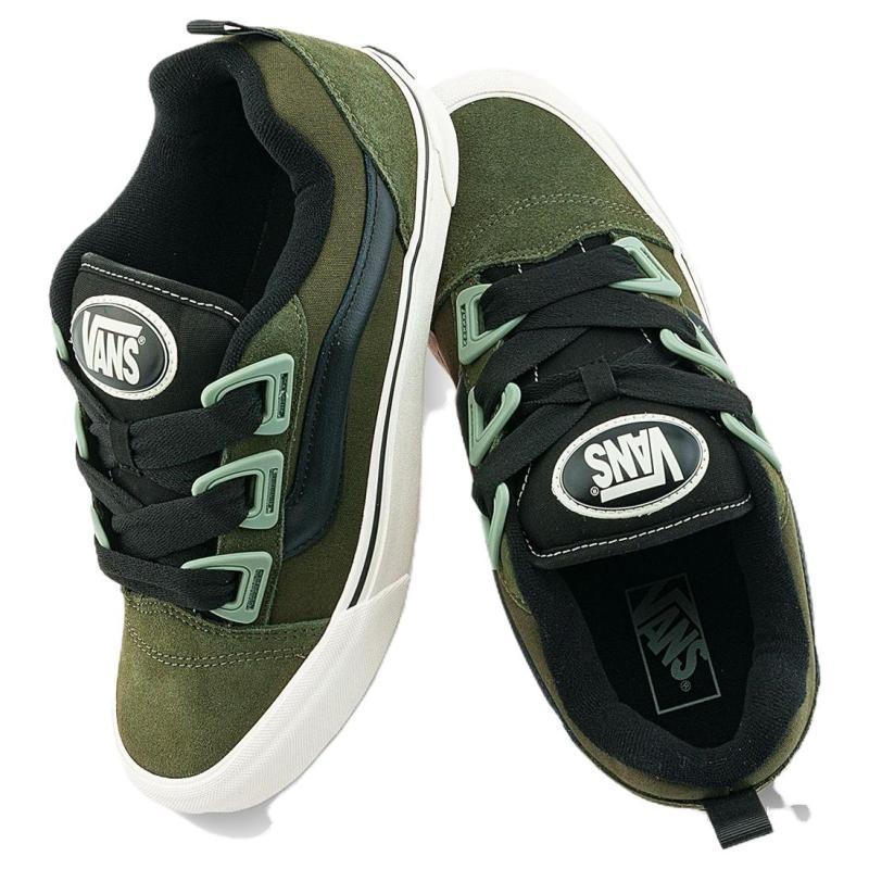 Vans Knu Skool Износостойкие Низкие Повседневные Кроссовки Унисекс Зеленые Кроссовки VN000CZU50K