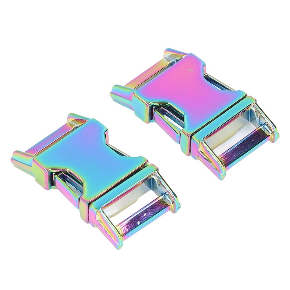 4pcs Glossy Finish Metal Buckle Zinc Alloy Belt Buckle Quick Release Clip For DIY Craft