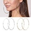 Women 3-10cm Small Big Circle Hoop Earrings Statement Ear Ring Fashion Jewelry Gift Nightclub
