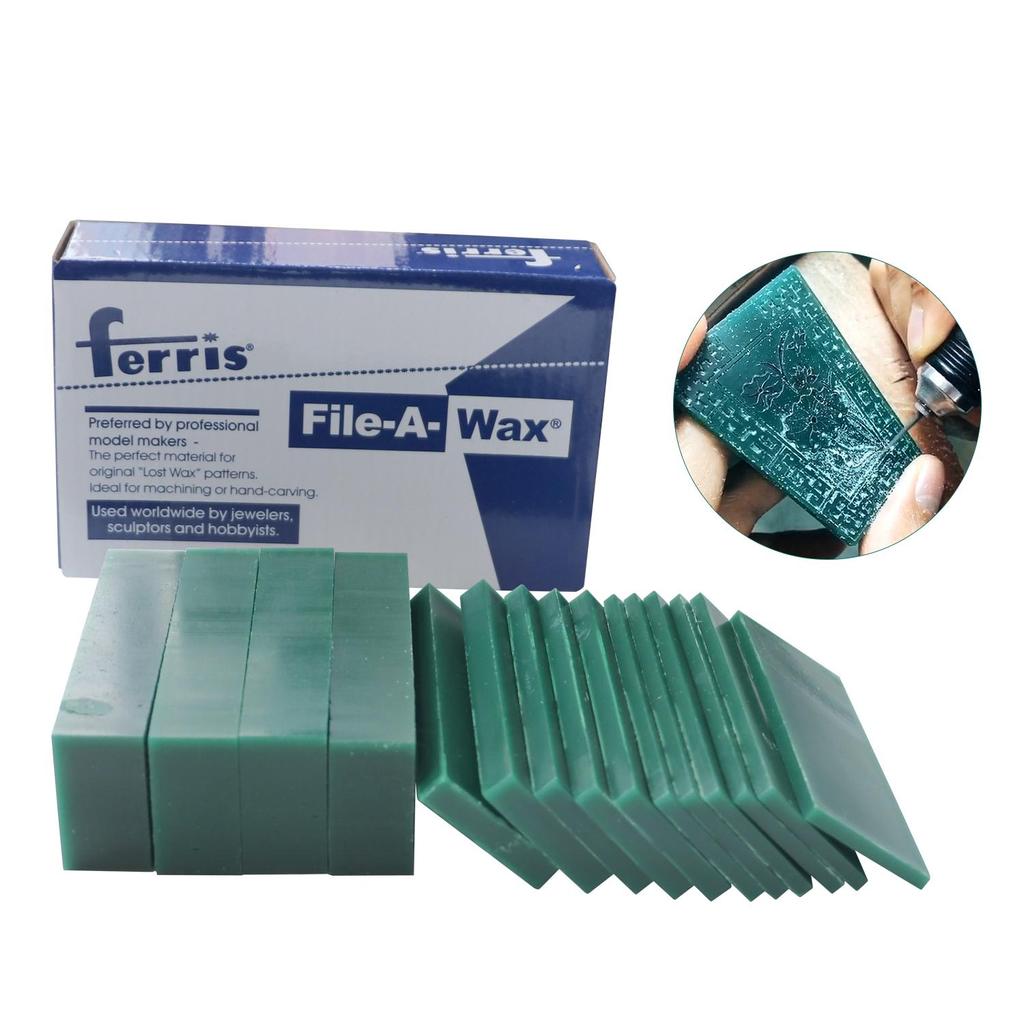 Ferris Carving Wax Block Blue/Green Jewelry Wax Engraving Working Wax Model Design