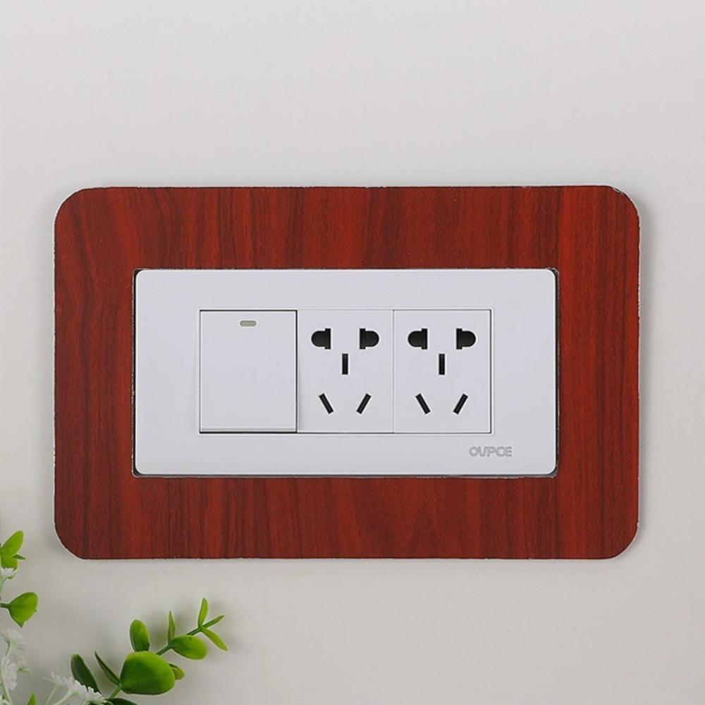 Dustproof Socket Frame Cover Anti-Dirty Acrylic Wall Decor Home Wall Renovation