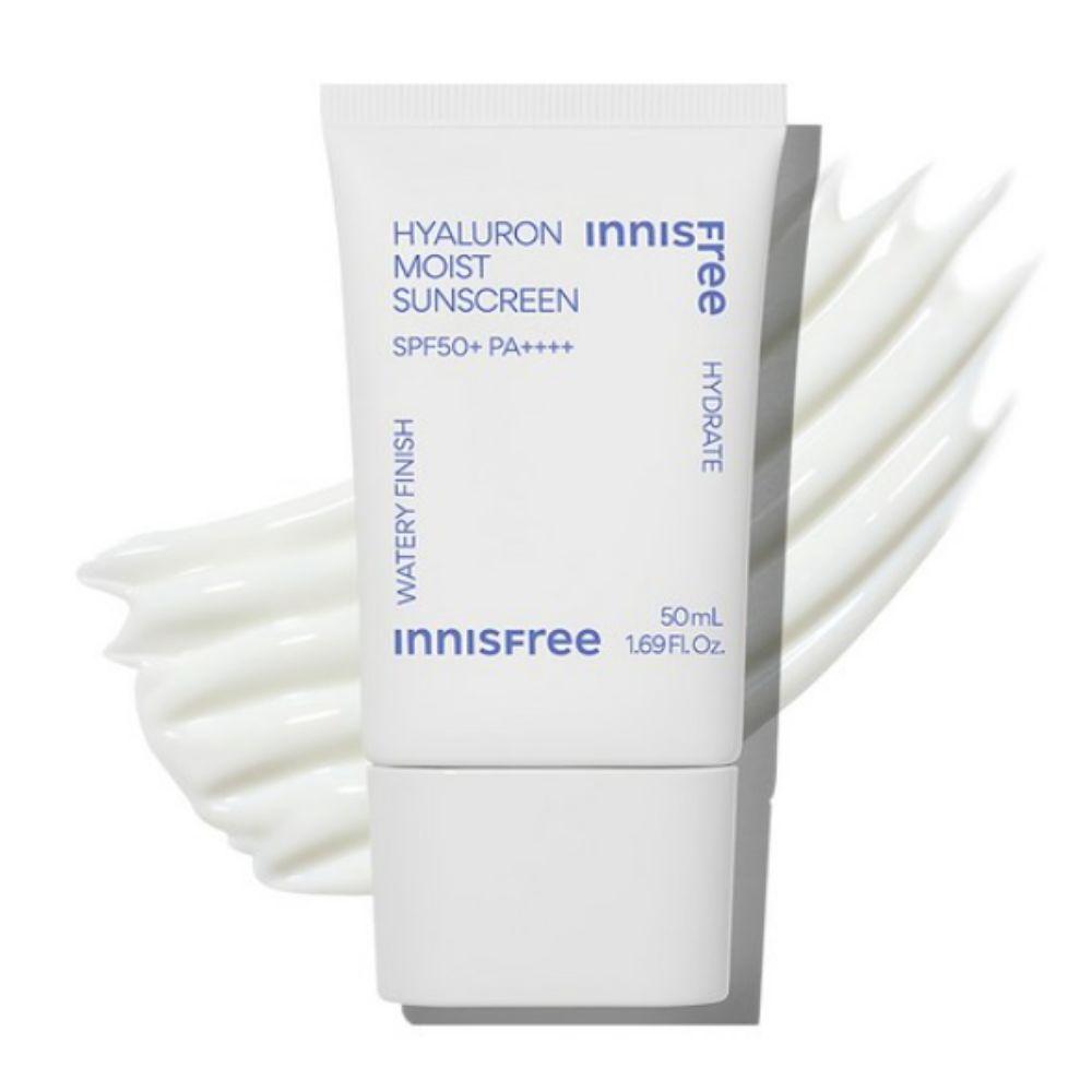 Innisfree Увлажняющий солнцезащитный крем с гиалуроновой кислотой 50 мл SPF50 PA++++ Увлажняющий Без белого налета