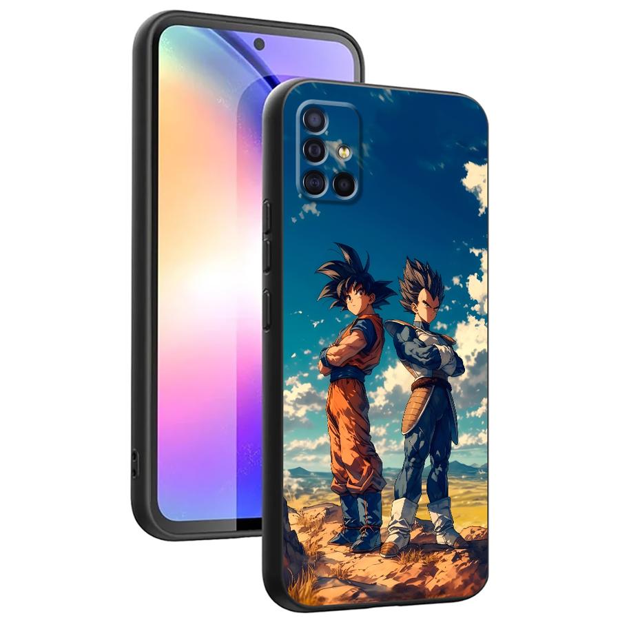 Black Soft Phone Cover Case for Samsung Galaxy Note20 Ultra Note8 S10e Note9 Note10 Plus S9 S10 Plus S8 Dragon Ball Cool Vegeta