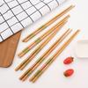 Многоразовый набор из 5 пар бамбуковых палочек ручной работы в японском стиле из натурального дерева, палочки для еды, суши, еды, кошек, цветов, разноцветные деревянные палочки для еды