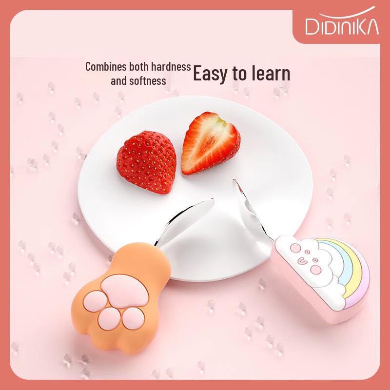 Didinika Stainless Steel Children's Fork & Spoon Set