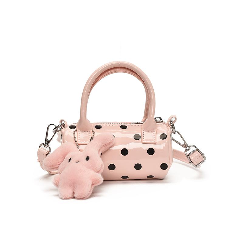 Новая модная персонализированная контрастная сумка-багет в горошек, женская повседневная универсальная сумка-мессенджер для поездок на работу