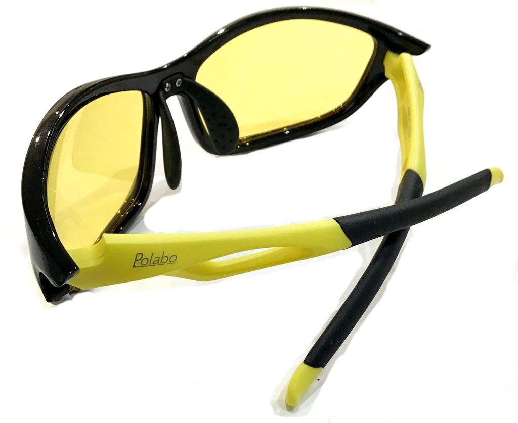 Солнцезащитные очки для ночного вождения Bouken-Oh Night Hawk TK-1A, желтые дужки, поляризованные для мужчин