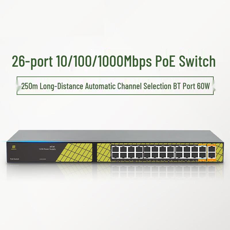 Mingce 24-Port Gigabit Unmanaged PoE Switch