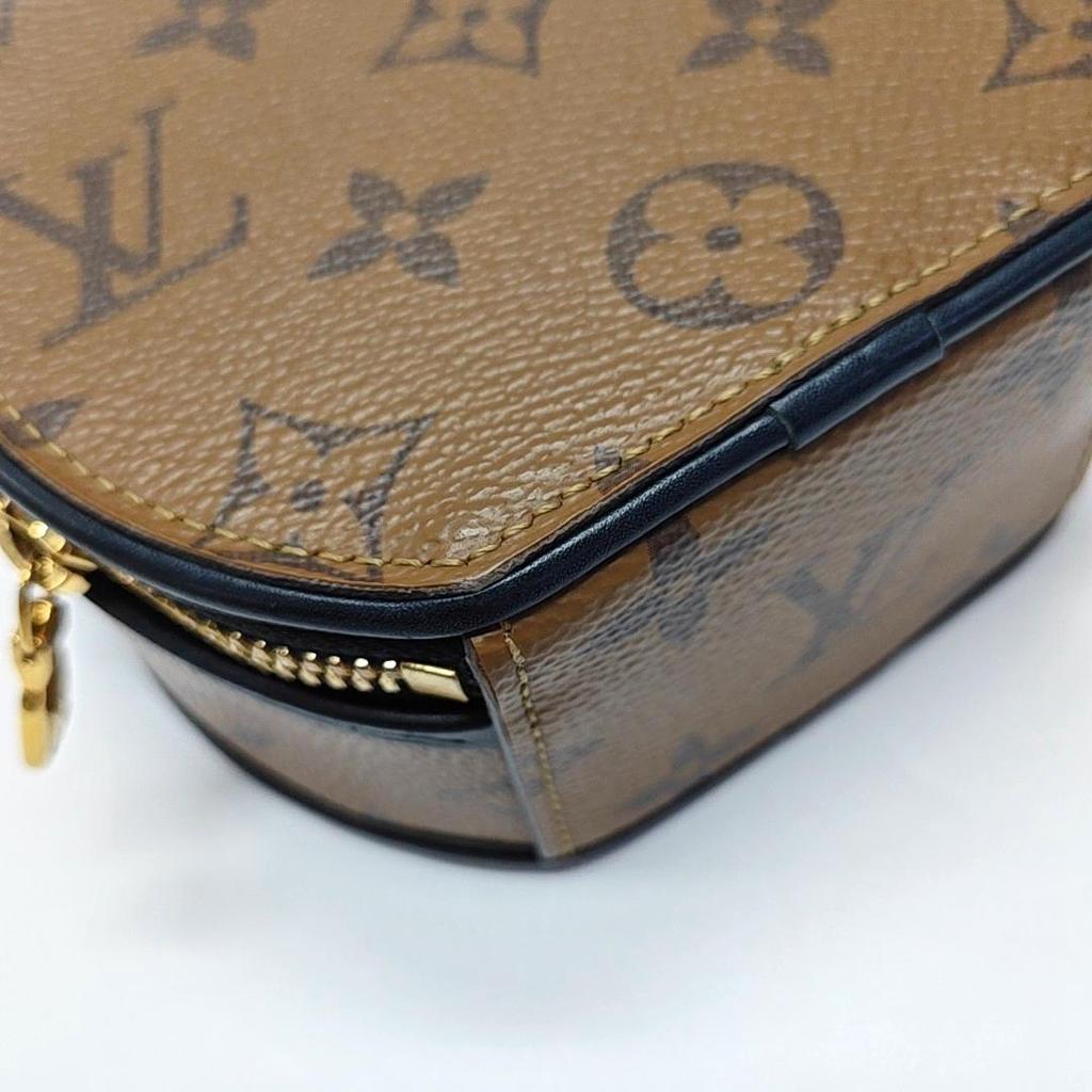 [Б/У] Louis Vuitton Мини-бокс Шляпный 'Коричневый Холст Monogram Reverse' - Отличное состояние #RUBSGE