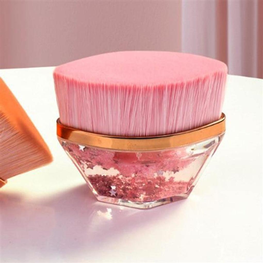 Crystal Foundation Brush (Pink)