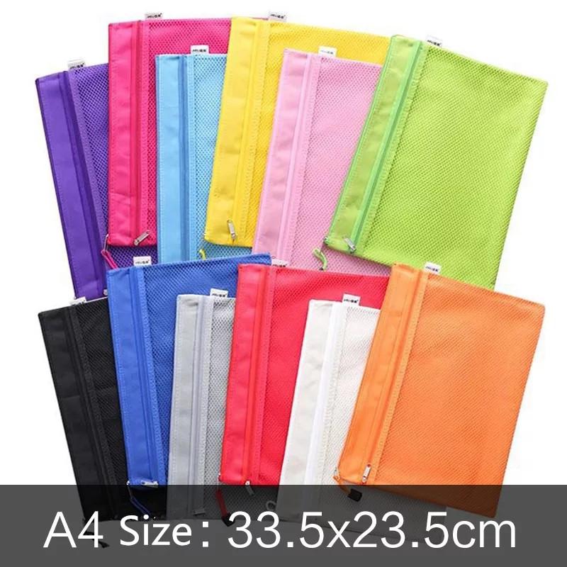 Новое поступление 1 шт. водонепроницаемый 2 слоя холста молния А4 папка для документов органайзер для хранения защитная сумка канцелярские принадлежности