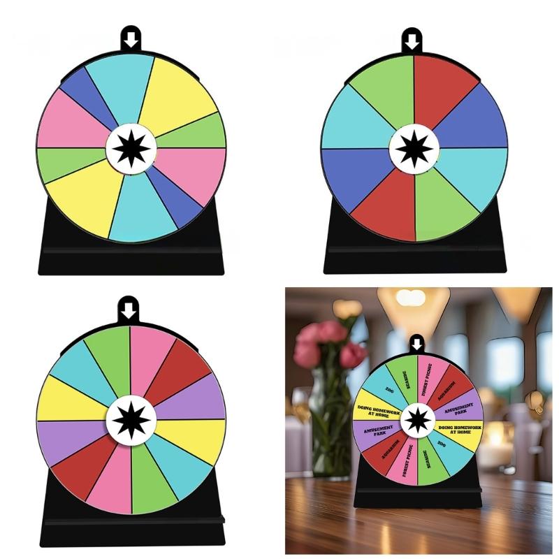  Wheel Game Set for Parties, Stand Included Tabletop Game Tradeshow Game Wheel for Carnivals