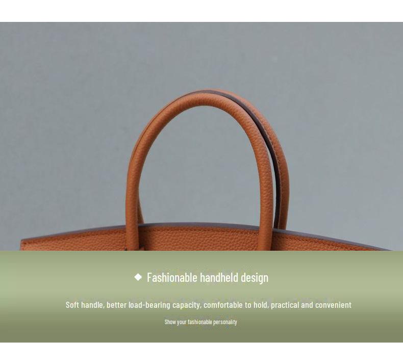 Женская сумка большой вместимости из коровьей кожи с узором личи 2025 года