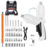 Anfei Small Cordless Electric Screwdriver Set with 47 Parts and 2 Transformable USB Long Battery Strong Magnetic Tool Set for Furniture Includes