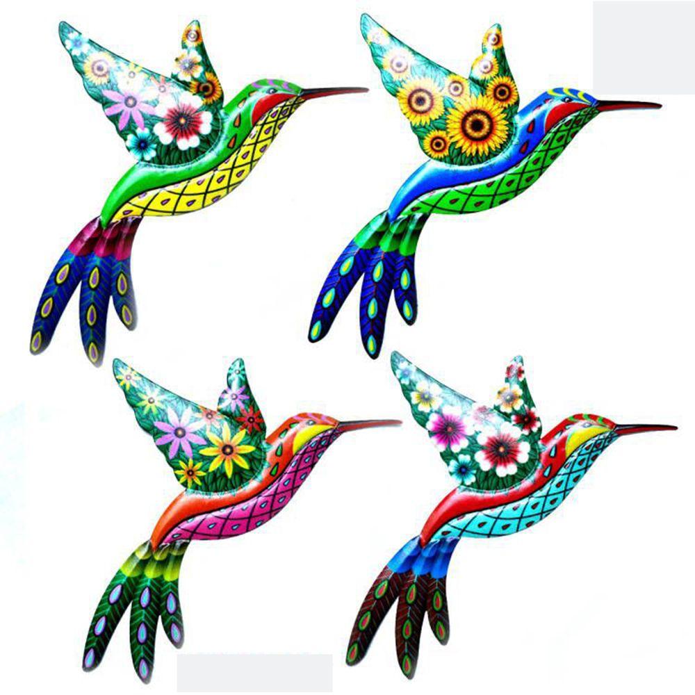 Indoor&Outdoor Handmade Craft Metal Sculptures Ornaments Hummingbird Decorations Wall Hanging