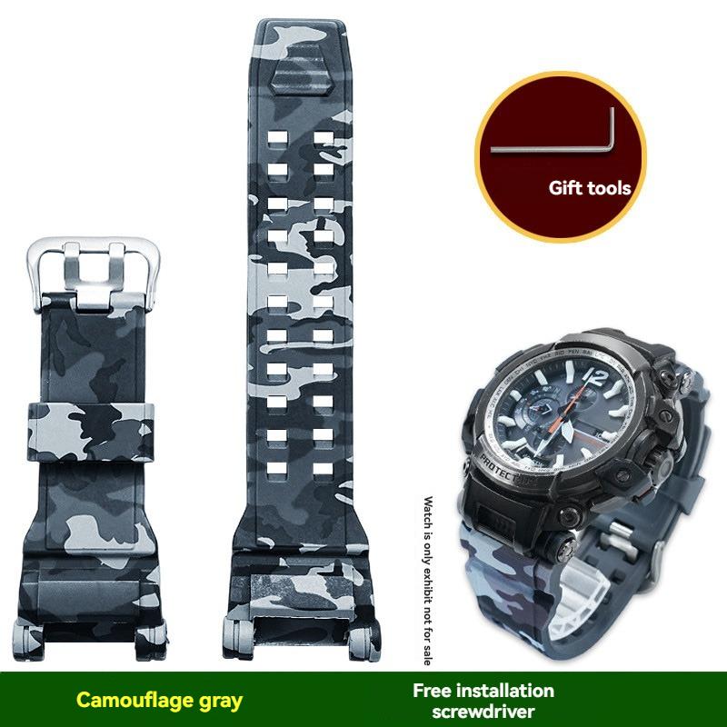 GPW 2000 Мягкий силиконовый ремешок из смолы Для Casio G-Shock Master 5502 Air GPW-2000 ремешок для часов водонепроницаемый сменный браслет