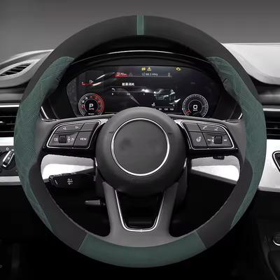 38 см Замшевая оплетка руля для MG 3 5 EV HS ZS S5 Cyberster IM6 4 ELECTRIC - Зимний антифризный захват для автомобиля