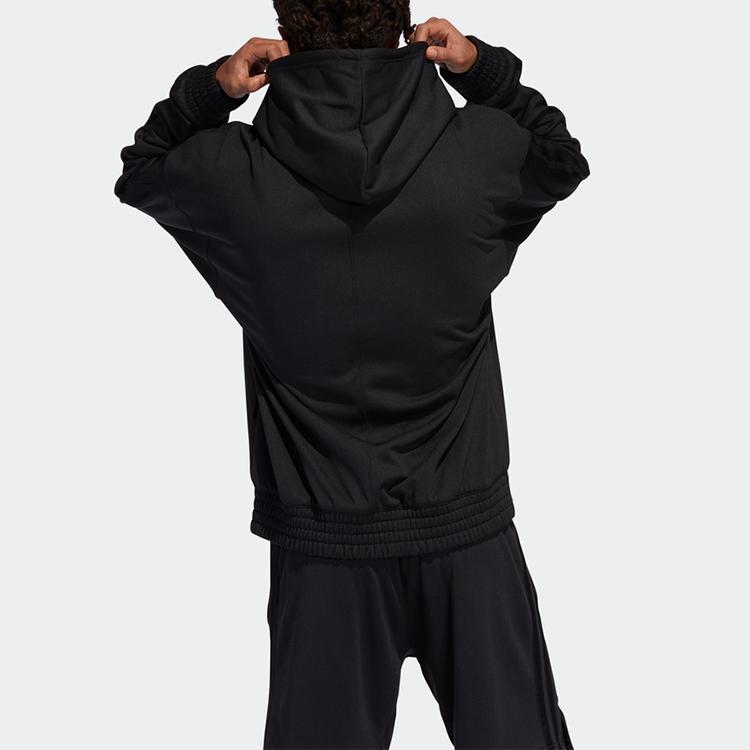 adidas Зимняя толстовка с капюшоном Essential с маленьким логотипом, мужские спортивные топы, черный GD6858