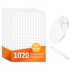520PCS Double Sided Tape Removable Strong Adhesive Dots Heavy Duty Sticky Pads Putty No Traces Clear Sticky Tack for Picture, Poster, Art Craft,