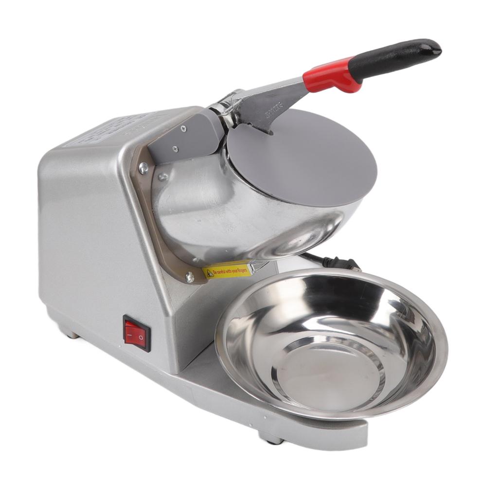 Electric Ice Crusher Stainless Steel Dual Blades Food Grade Low Noise 300W Output Shaved Ice