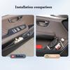 Для BYD Han DMi EV Han L 2025 2025 Автомобильные дверные слоты Ящик для хранения Кожаный перчаточный ящик Защитная накладка Водонепроницаемый контейнер Автоаксессуары