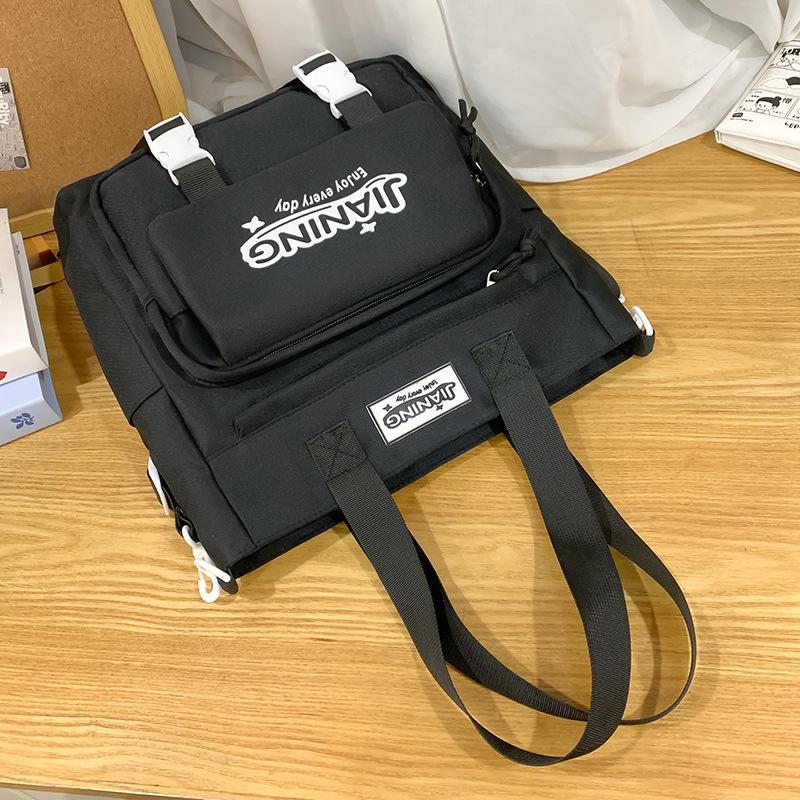 Детские школьные ранцы Ученики начальной школы Девочки Ученики средней школы Большая вместимость Грязеотталкивающий Рюкзак из двух частей