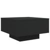 VidaXL Table basse noir 55x55x31 cm bois d'ingénierie 836568