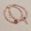 6 мм двухслойные браслеты с кристаллами клубники, богемный браслет из бисера, женский браслет ручной работы Pulseira, модные украшения